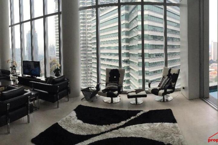 Facing KLCC View Luxury Duplex Unit One-KL Condo for Rent